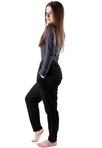 Conjunto 4 Estações Calça Moletinho Jogger + Blusa Canelada Gola Alta (G, Preto)