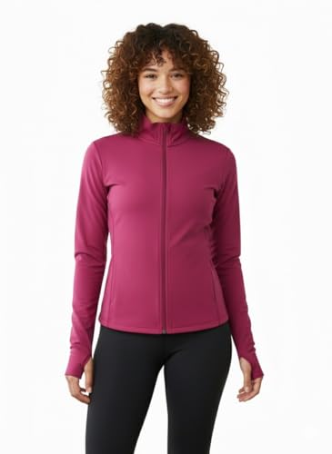 Image of PUMP'D Women's Jacket | Slim Fit | Thumb Hole Open Sleeve | With zipper | Perfect for workout