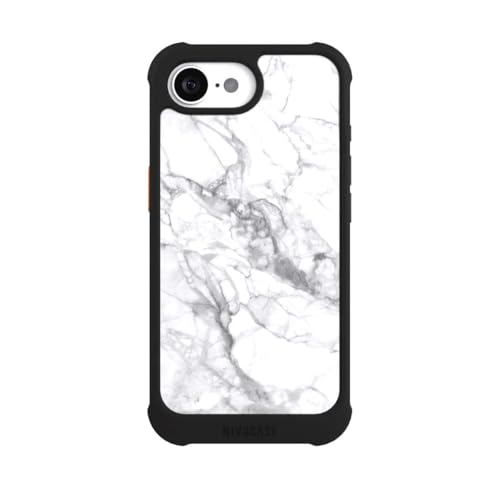 Coque iPhone 16e marbre noir NIVOmax pour style urbain chic MagSafe