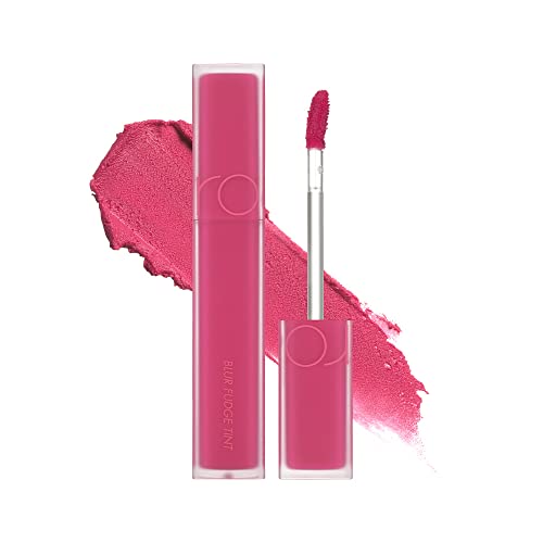 rom&nd BLUR FUDGE TINT | matte lipstick| light weight| cream type| super stay| k-beauty| highly pigment|moisturizing,0.17oz (05 BIBI CANDY)