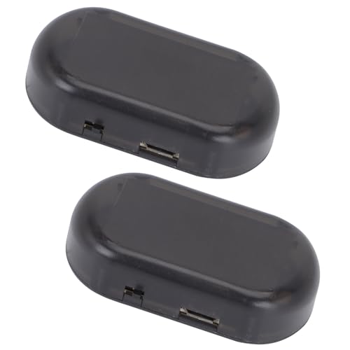 TOKIDNY 2 Lámparas Solares Antirrobo para Coche Luz de Advertencia LED Intermitente Recargable por USB Luz de Alarma Práctica para Vehículo Función Solar Color Rojo y Azul 2 Piezas