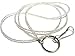 Plain Silver Seed Bead Lanyard- Silver Beaded Badge Holder- SB-4
