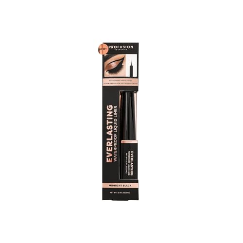 Profusion Cosmetics Everlasting Waterproof Liquid Eyeliner, Achieve Bold Statement Eyes Effortlessly With this Essential Beauty Tool, Long Lasting Black Liquid Eyeliner is Key to Effortless Glamour - Image 5