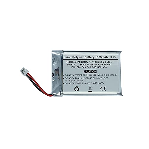 3.7V 1000mAhp1UPF383450-ToshibpTBFobe[GigabeatMES30VAGigabeat MES30VWAGigabeat MES60VAGigabeat MES60VKAF10AF20AF40AF60AS30AS6