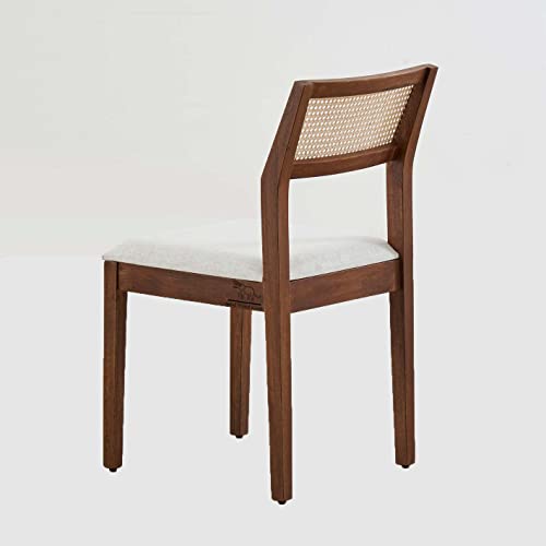 Image of SHRI MINTU'S ART Solid Sheesham Wood Dining Table 6 Seater | Six Seater Dinning Table with 6 Chairs for Home | Chairs with Cushion | Dining Room Sets for Kitchen & Restaurants | Rosewood, Brown