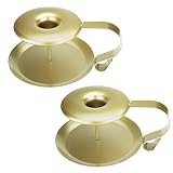 Aebor Retro Iron Taper Candle Holder, Set of 2, Wrought Iron Taper Candle Holder for Halloween Chris
