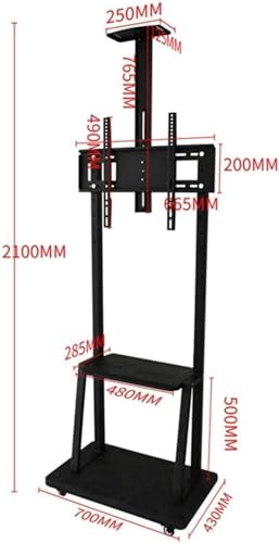 Soporte móvil para TV con rotación vertical y ruedas miniatura 4