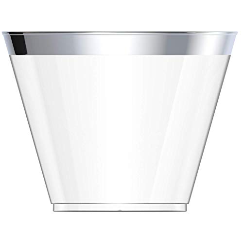 9 Oz. Premium Plastic Party Tumblers | 100 Disposable Cups | Perfect