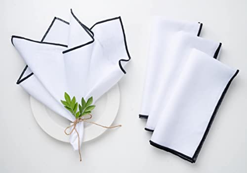 D'Moksha Homes Pure Linen Napkin Set #TOP13