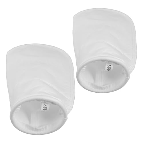 Homoyoyo 2Pcs Ibc Tote Lid Cap Cover with Nylon Mesh Rainwater Filter, 105X230Mm Zinc-Plated Steel Ring, PP 5Um Mesh for Outdoor Water Tanks and Rain Barrel Accessories