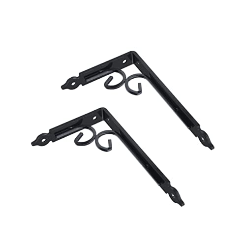 Veemoon 2 Piezas Soporte de Estante de Pared Triangular de Fuerte Capacidad de Carga para Almacenamiento Hogar y Oficina Sin Accesorios