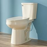 HOMLYLINK Elongated Tall Toilet 19 Inch, ADA High Toilets for Bathroom, Comfort Bowl Heigh 19', Single Flush 1.28 GPF, Bone Color, for Seniors, Handicapped, Tallor, Pregnant, Rehabilitation Patients