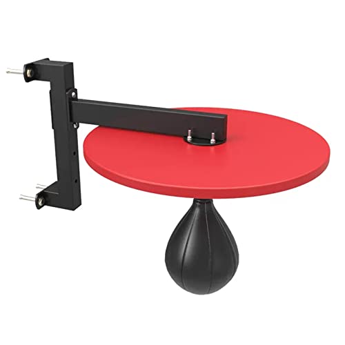 AHDFY Speedball Platform with Speed Bag, Heavy Duty Speed Bag Platforms with 3 Levels of Height Adjustment, Wall Mounted Punch Bag Boxing Speedball Platform Set
