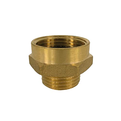 KLASEBO Raccord Double en Laiton pour Filetage extérieur x Filetage Femelle 1 1/2 x 2