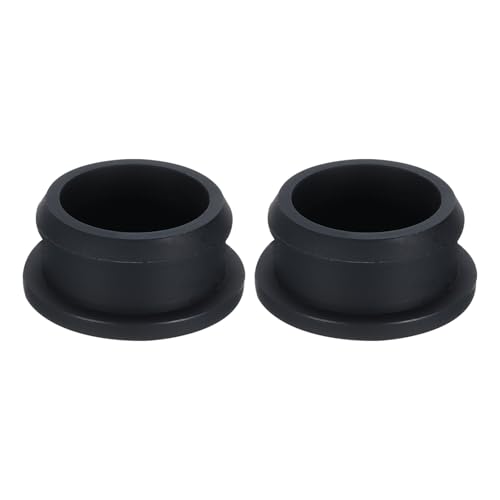 Image of Snap in Locking Hole Plugs Rubber Panel Seal Cover Drilled Silicone Caps, [for Kitchen Rubber, Waterproof Sealing Plugs] - 28mm /1.1in /Black /2Pcs