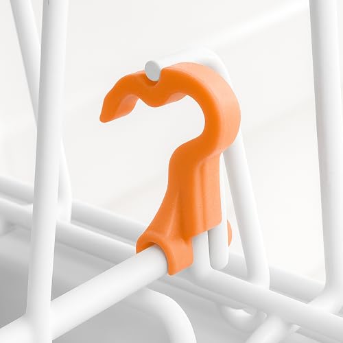 Sintrix Fab 2 palancas de cesta inferior compatibles con modelos Miele G4xxx hasta G7xxx – Diseño reforzado para bloquear las filas de púas plegables en el estante de vajilla apto para 7506590