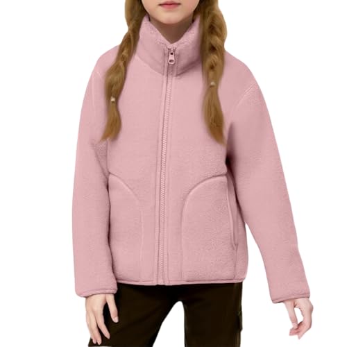 Veste polaire pour fille moelleuse idéale pour l'école et les sorties d'hiver