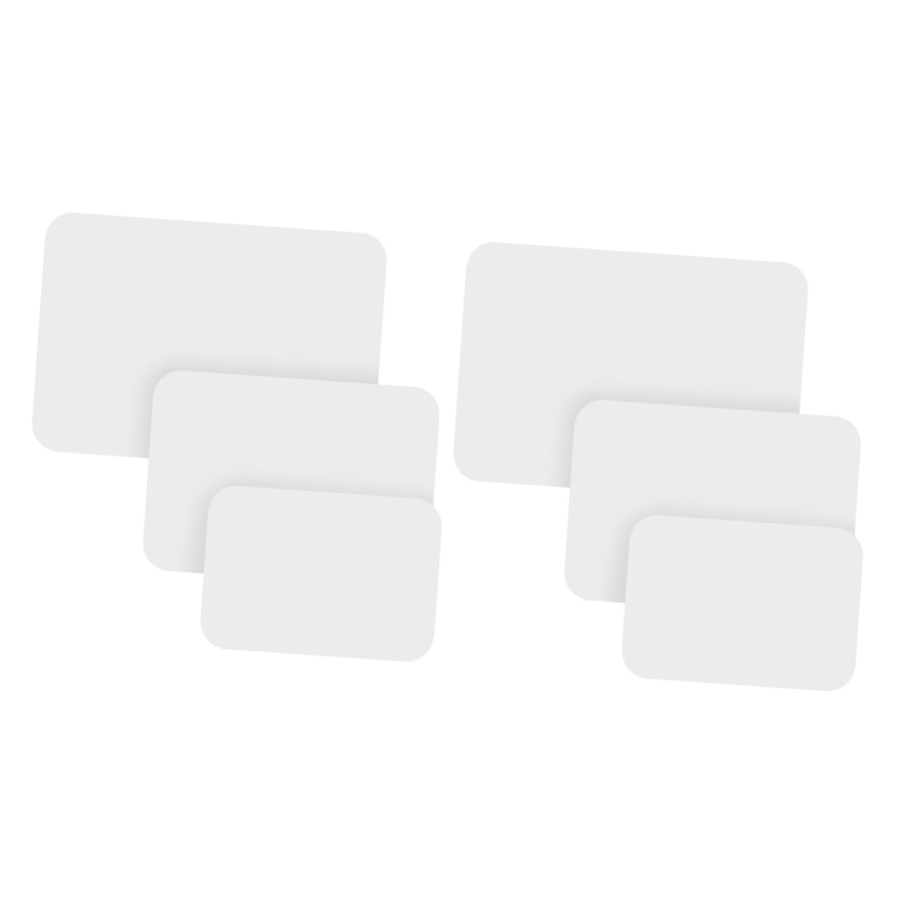 OSALADI 6 pièces Tableau Blanc Effaçable Double Face Petits Tableaux Décriture pour Étudiants Usage Intérieur et Extérieur Surface Lisse Pratique