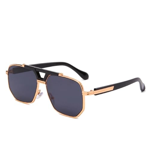 Lunettes de soleil surdimensionnées rétro pour homme avec protection UV400 classique