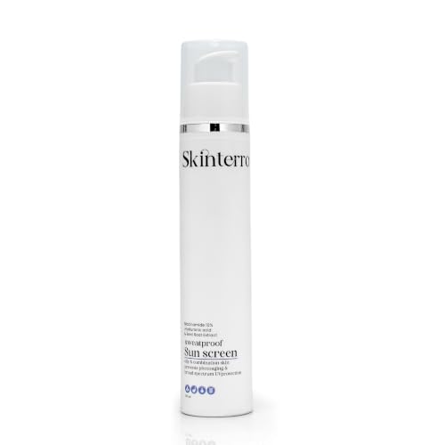 Image of Sun Defense Cream with Niacinamide 10% Hyaluronic Acid & Beet Root Extract SPF 50 PA+++ Sweatproof Lightweight Face Sunscreen for Oily & Combination Skin Daily UV Protection 50 ml