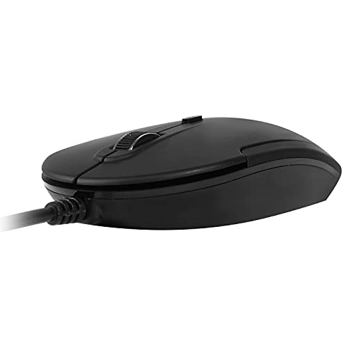 Ratón óptico Macally Ucdynamouse-B con cable USB-C, 3 botones y scroll, negro 5