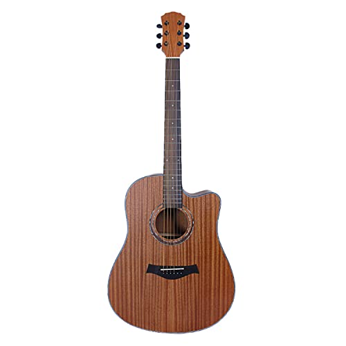 MEIeynt Guitare Acoustique en sapele de 41 Pouces – Ensemble Naturel avec Sac de Transport, accordeur, Cordes, Sangle… - Les Beatles, Paul McCartney, John Lennon, RIngo Starr, George Harrison MEIeynt Guitare Acoustique en sapele de 41 Pouces - Ensemble Naturel avec Sac de Transport, accordeur, Cordes, Sangle…