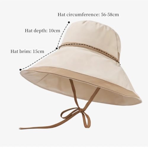 Sombrero de sol para mujer con ala ancha y protección UV miniatura 2