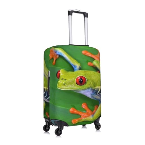 Animal Frog Leaf Leaves Print Luggage Suitcase Covers Elastic Washable Luggage Protector Luggage Covers For Suitcase3