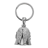 [BELLIFFY] 車用ミニステンレススチールベルペンダント レトロ装飾用金属ベル キーホルダーdiy用守護の鐘 多用途吊り下げチャーム 車アクセサリー