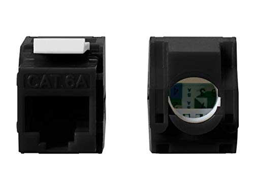 Monoprice Cat6A RJ45 Keystone Jack sin herramientas miniatura 2