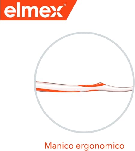 ELMEX Zahnbürste Schutz Carie InterX Tiefenreinigung, mittel, Orange – Bild 7