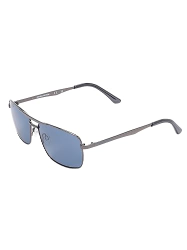 Image of Skechers Men Aviator Grey Polarized Sunglasses, Large