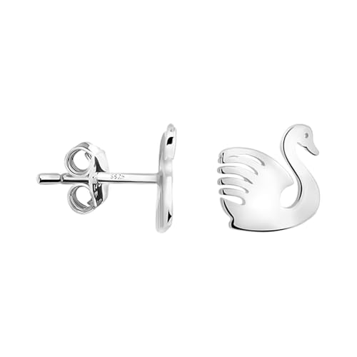 Boucles d'oreilles cygne argent 925 SOFIA MILANI, finis les bijoux ternes et inconfortables
