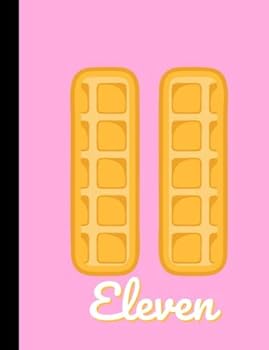 11 Eleven: Composition Notebook, College ruled. Cute waffle design, Pink