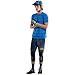 Troy Lee Designs Skyline Short Sleeve Ride T-Shirt Jersey (2025) for Mountain Biking MTB BMX, Washed Out Cobalt, Large