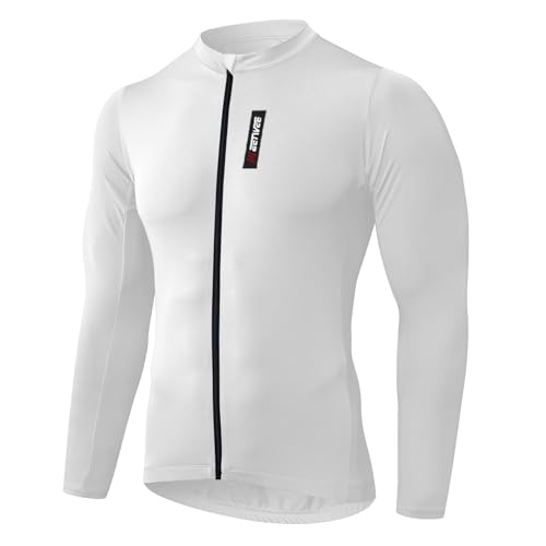 MEETWEE Magliette Ciclismo Uomo, Abbigliamento MTB Bike Asciugatura Rapida Maglia Ciclismo Maniche Corte/Lunghe Maglia Ciclismo