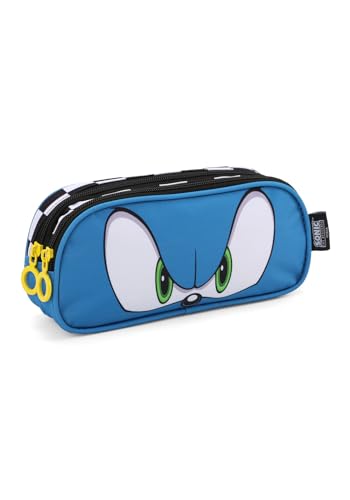 Estojo Escolar Sonic the Hedgehog 2 divisórias - Licenciado