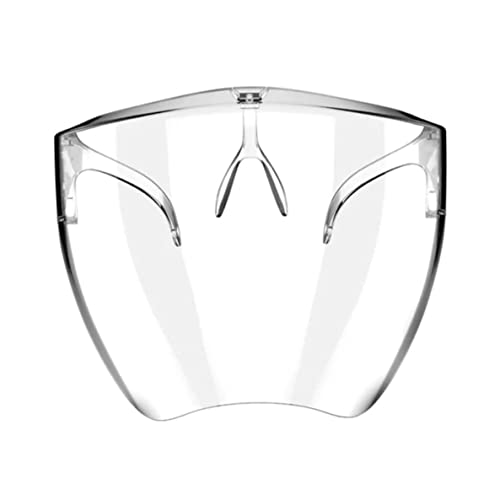 Dorccsi Protector facial transparente, máscara protectora transparente, visera, protección facial completa a prueba de polvo, protector de seguridad, máscara, visera protectora