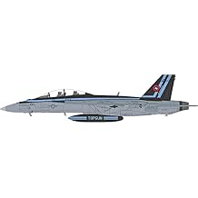 Mcdonnell Douglas F/A-18F Super Hornet Fighter Aircraft TopGun 50th Anniversary Scheme NAWDC, US Navy 1/72 Diecast Model by Hobby Master HA5130
