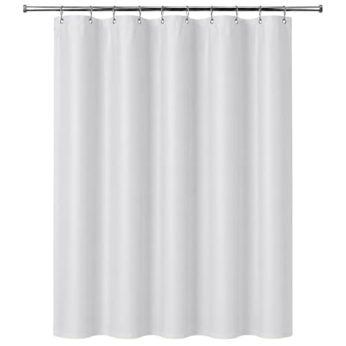 Dependable Industries inc. Essentials Premium 6 Guage PEVA Shower Curtain Liner - PVC Free Magnetized Bottom Odorless with Rustproof Grommets (White)