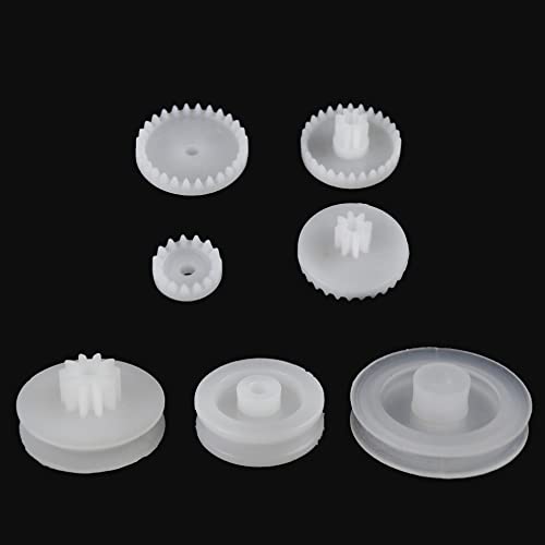 200Pcs 0.5 Mold Plastic Motor Gears Small Set Plastic Crown Gear Single Double Reduction Gear Worm Gear Electric Motor #TOP2