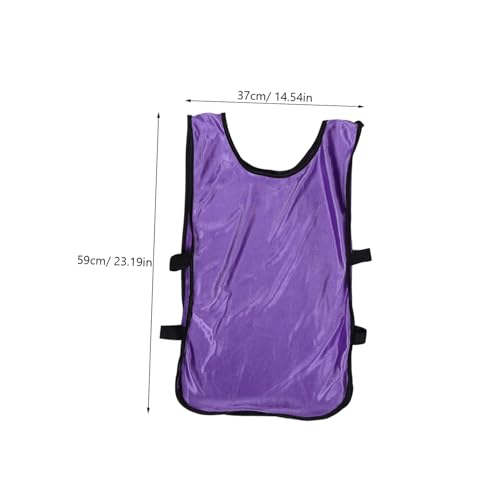 Balacoo 4pcs Adult Soccer Pinnies Sports Pinnies Mesh Practice Vest Basketball Vest Team Vests Breathable Comfort Fit Purple - Image 3