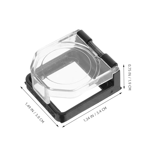 Cubiertas de botón Hohopeti transparentes con diseño robusto para interruptor de coche 2