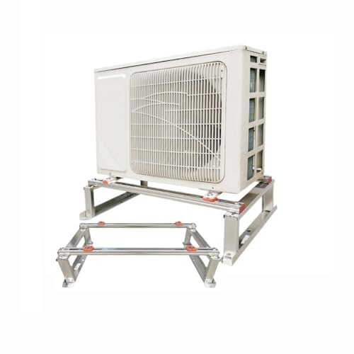 Wspornik klimatyzatora okiennego, wspornik klimatyzatora, wytrzymały wspornik AC z 4 ramionami, wsporniki podtrzymujące AC, stal nierdzewna, do mini klimatyzatora Split (80 x 45 x 60 cm)