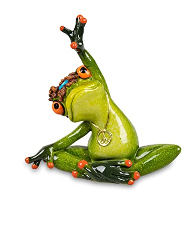 formano Frosch Yoga Hippie Dekor Figur Dekofigur (Frosch Schneidersitz)