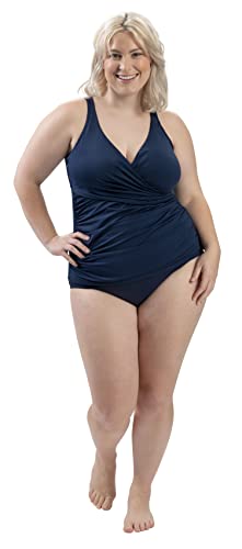 Dolfin Aquashape Women's Swimwear Wrap Tankini Top Swimsuit2