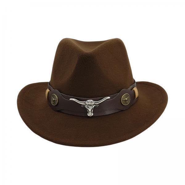 HEAVENGLOW 4xCasual Cowboy Hat Wide Brim Props Lightweight for Women Men Adults Holidays Coffee|(4 Pack)|Hats-picture-42