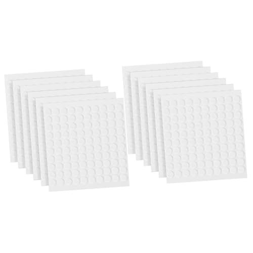 TEHAUX 2sets Double Sided Sticky Dots Adhesive Dots for Wall Art Round Glue Points Easy Peel Stick 600pcs*2
