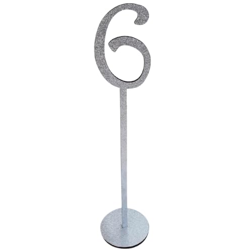 Numéros de table de mariage champêtre en bois argenté pour centre de table - 4