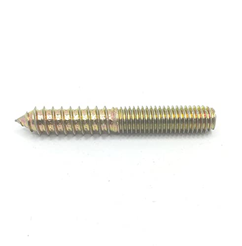 Image of Hanger Bolt M10x70 Double Headed Bolt Self-Tapping Screw for Furniture 10Pcs